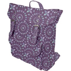 Kaleidoscope Plum Buckle Up Backpack by Mazipoodles