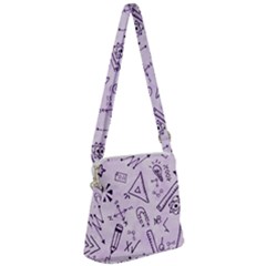 Science Research Curious Search Inspect Scientific Zipper Messenger Bag by Uceng