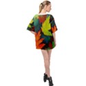 Leaves Foliage Autumn Nature Forest Fall Oversized Chiffon Top View2