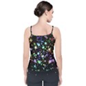 Christmas Star Gloss Lights Light Velvet Spaghetti Strap Top View2