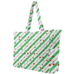 Christmas Paper Stars Pattern Texture Background Colorful Colors Seamless Simple Shoulder Bag by Uceng