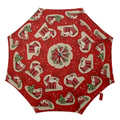 Christmas New Year Seamless Pattern Hook Handle Umbrellas (medium) by Uceng