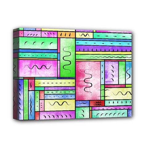 Colorful Pattern Deluxe Canvas 16  X 12  (stretched)  by gasi