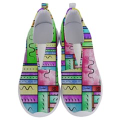 Colorful Pattern No Lace Lightweight Shoes by gasi