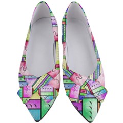 Colorful Pattern Women s Bow Heels by gasi