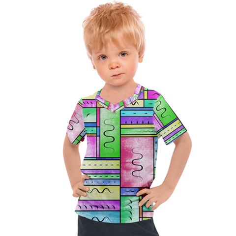 Colorful Pattern Kids  Sports Tee by gasi