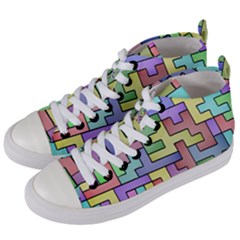Colorful Stylish Design Women s Mid-top Canvas Sneakers by gasi