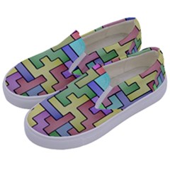 Colorful Stylish Design Kids  Canvas Slip Ons by gasi