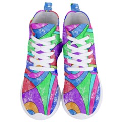 Colorful Stylish Design Women s Lightweight High Top Sneakers by gasi