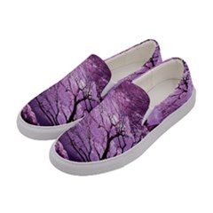 Violet Nature Women s Canvas Slip Ons by Sparkle
