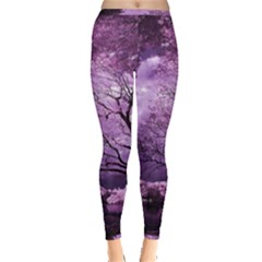 Violet Nature Inside Out Leggings by Sparkle