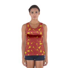 Background Pattern Texture Design Sport Tank Top  by Ravend