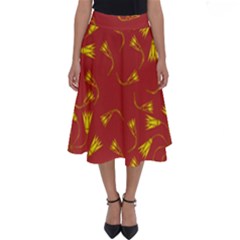 Background Pattern Texture Design Perfect Length Midi Skirt by Ravend
