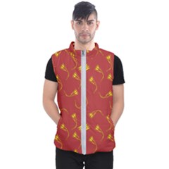Background Pattern Texture Design Men s Puffer Vest by Ravend