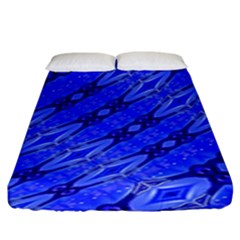 Abstract Tech Modern Pattern Fitted Sheet (king Size) by dflcprintsclothing
