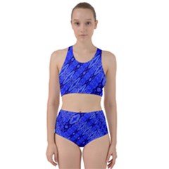 Abstract Tech Modern Pattern Racer Back Bikini Set by dflcprintsclothing