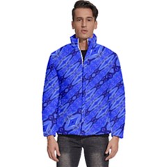 Abstract Tech Modern Pattern Men s Puffer Bubble Jacket Coat by dflcprintsclothing