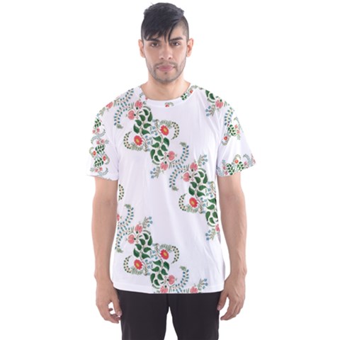 Background Ornamental Pattern Graphic Seamless Men s Sport Mesh Tee by Pakemis
