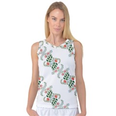 Background Ornamental Pattern Graphic Seamless Women s Basketball Tank Top by Pakemis