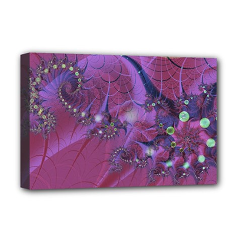 Fractal Math Abstract Abstract Art Deluxe Canvas 18  X 12  (stretched) by Ravend