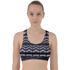 Abstract Geometric Collage Pattern Back Weave Sports Bra by dflcprintsclothing