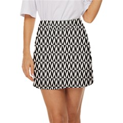 Seamless Abstract Geometric Pattern Background Mini Front Wrap Skirt by artworkshop