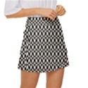 Seamless Abstract Geometric Pattern Background Mini Front Wrap Skirt View3