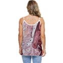 Cora; abstraction Casual Spaghetti Strap Chiffon Top View4