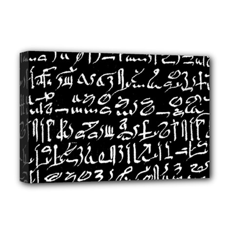 Sanscrit Pattern Design Deluxe Canvas 18  X 12  (stretched) by dflcprintsclothing