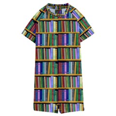 Books On A Shelf Kids  Boyleg Half Suit Swimwear by TetiBright