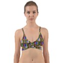 Books On A Shelf Wrap Around Bikini Top View1