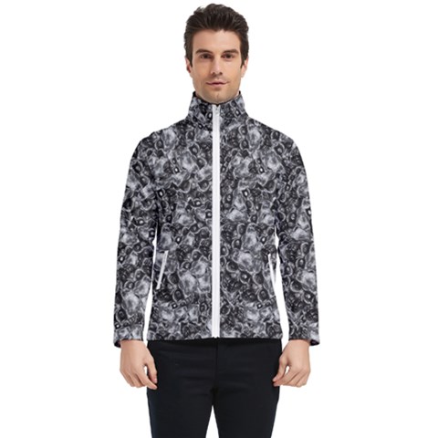 Creepy Head Mask Motif Random Pattern Men s Bomber Jacket by dflcprintsclothing