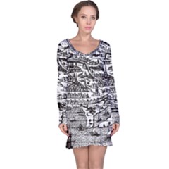 Old Civilization Long Sleeve Nightdress by ConteMonfrey