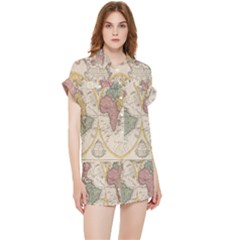 Mapa Mundi 1775 Chiffon Lounge Set by ConteMonfrey