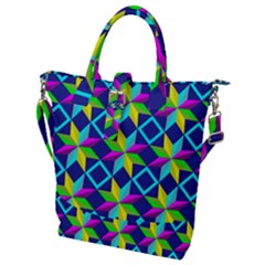 Colorful Stars Pattern                                                                  Buckle Top Tote Bag by LalyLauraFLM