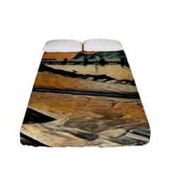 End Of The Day On The Lake Garda, Italy  Fitted Sheet (full/ Double Size) by ConteMonfrey