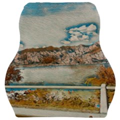 Side Way To Lake Garda, Italy  Car Seat Velour Cushion  by ConteMonfrey