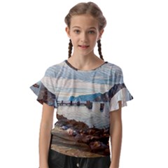 Ducks On Gardasee Kids  Cut Out Flutter Sleeves by ConteMonfrey