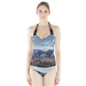 Lake in Italy Halter Swimsuit View1