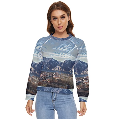 Lake In Italy Women s Long Sleeve Raglan Tee by ConteMonfrey