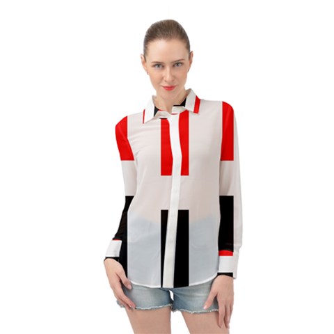 Arpitania Flag Long Sleeve Chiffon Shirt by tony4urban