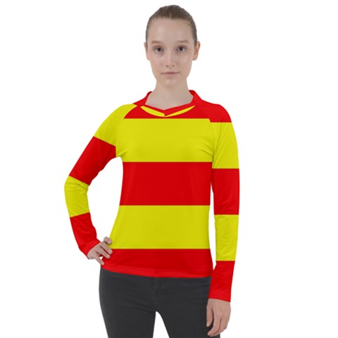Aust Agder Flag Women s Pique Long Sleeve Tee by tony4urban