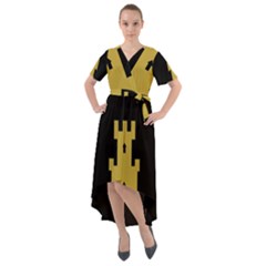 Finnmark Flag Front Wrap High Low Dress by tony4urban