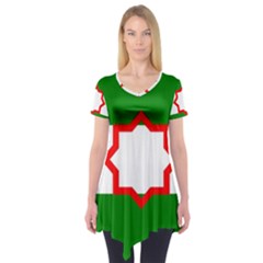 Andalusia Flag Short Sleeve Tunic  by tony4urban