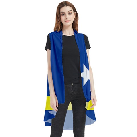 Curacao Sleeveless Chiffon Waistcoat Shirt by tony4urban