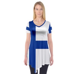 Finland Short Sleeve Tunic  by tony4urban