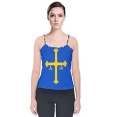 Asturias Velvet Spaghetti Strap Top by tony4urban