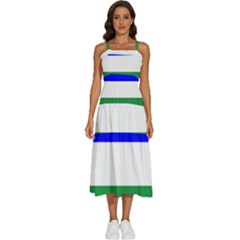 Ladinia Flag Sleeveless Shoulder Straps Boho Dress by tony4urban