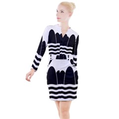 Gozo Malta Flag Button Long Sleeve Dress by tony4urban