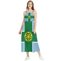 Derbyshire Flag Boho Sleeveless Summer Dress by tony4urban